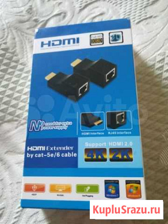 Hdmi удлинитель / LAN Ethernet адаптер hdtv hdpc Чита - изображение 1