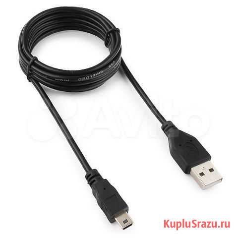 Кабель USB 2.0 Гарнизон GCC-USB2-AM5P-1.8M AM/mini Тольятти - изображение 1