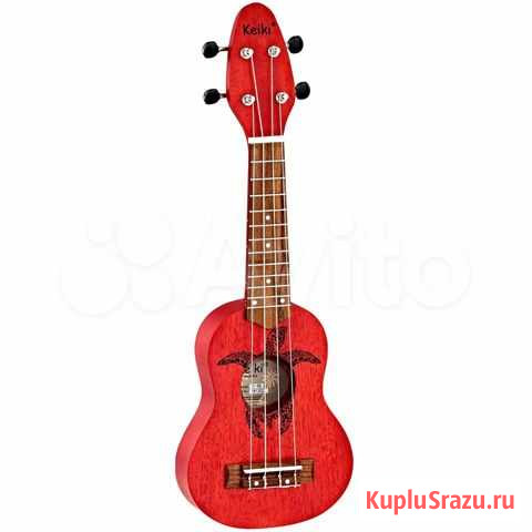 K1-RD Keiki Укулеле сопранино, красный, Ortega Энгельс - изображение 1