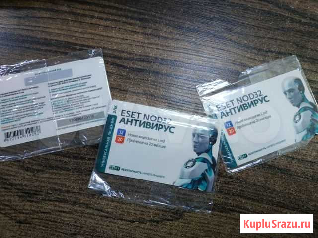 Антивирус eset nod32 1 Год 3 пк карточка Омск - изображение 1