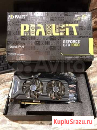 Новая 1060 3gb geforce GTX 1060 192bit gddr 5 Ижевск - изображение 1
