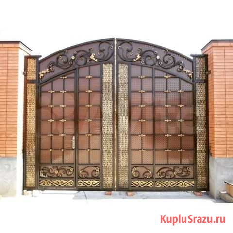 Ворота кованые N21 Назрань - изображение 1
