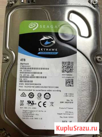 Жесткий диск Skyhawk 4 tb Новосибирск - изображение 1