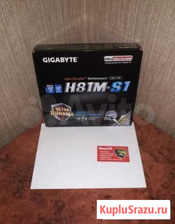 Плата ga-h81m-s1, s1150 Самара - изображение 1