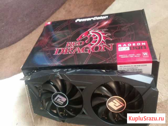 Видеокарта rx590 8gb, на гарантии Барнаул - изображение 1
