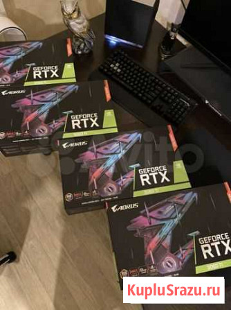 Видеокарта aorus geforce RTX 3060 TI 8 GB Самара - изображение 1