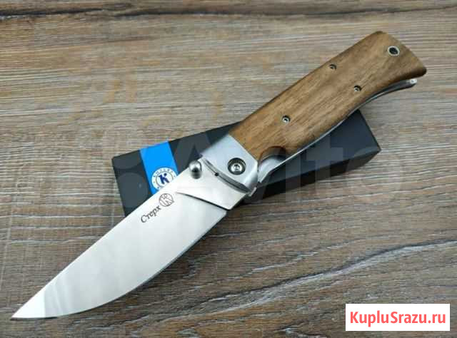 Складной кизлярский нож Стерх с деревянной ручкой Сочи - изображение 1