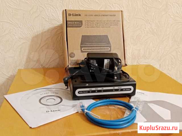 Роутер D-Link DSL-2500U (adsl2+) Йошкар-Ола - изображение 1