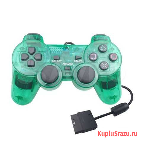 Джойстик PS 2 Controller Analog (зеленый) Курск - изображение 1