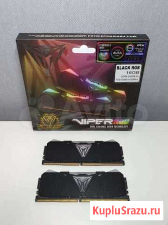 16 Gb DDR4 4133 MHz RGB Patriot Краснодар - изображение 1