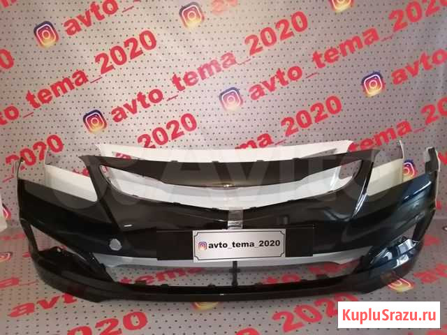 Бампер передний в цвет Hyundai Solaris 14-17 реста Старые Атаги - изображение 1