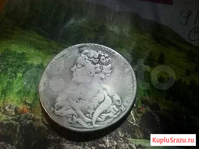 1рубль 1726 екатерина1оригинал Шахты - изображение 1