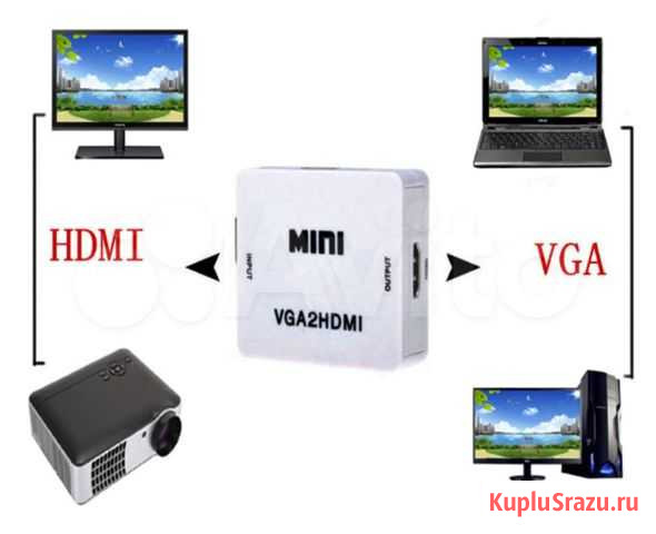 Адаптер конвертер (VGA на hdmi) Омск - изображение 1