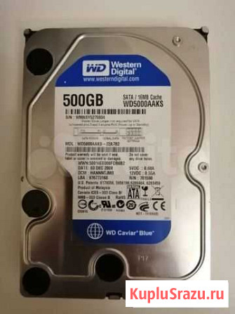 Жёсткий диск HDD WD5000aaks (500 Gb) SATA 3.5 Королев - изображение 1