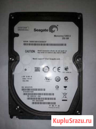 Жёсткий диск 2,5 Seagate Momentus 250 GB 5400 RPM Геленджик - изображение 1