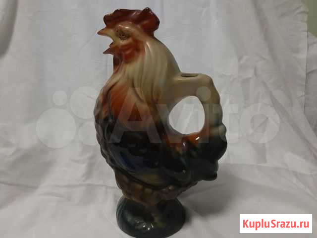 Кувшин.петух. 50е годы.СССР.кировский завод Кольчугино - изображение 1