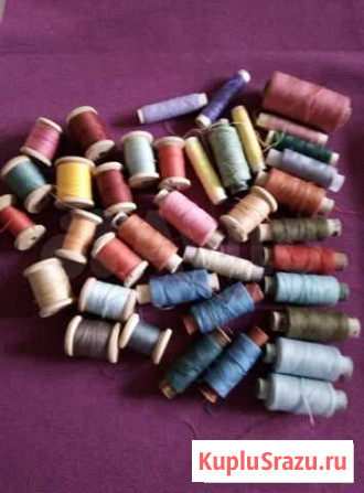 Нитки времен СССР, пряжа для вязания ч/ш,лента дек Мытищи - изображение 1