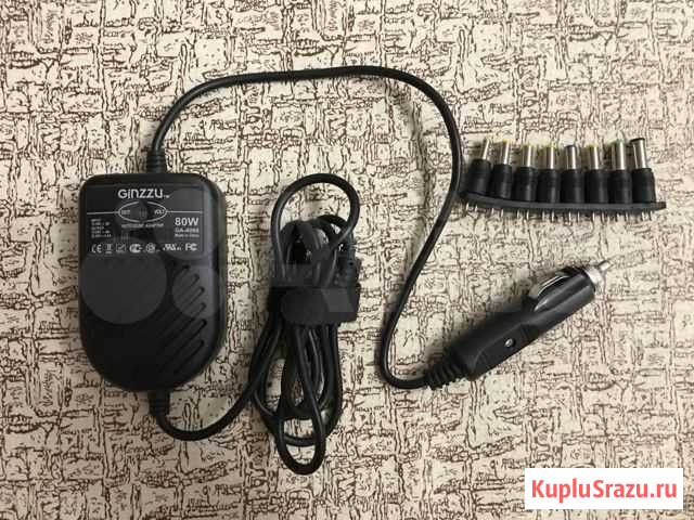 Адаптер автомобильный универсальный ginzzu (80 W Уфа - изображение 1