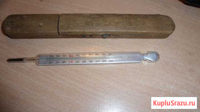 Градусник в футляре до 1917 г Казань - изображение 1