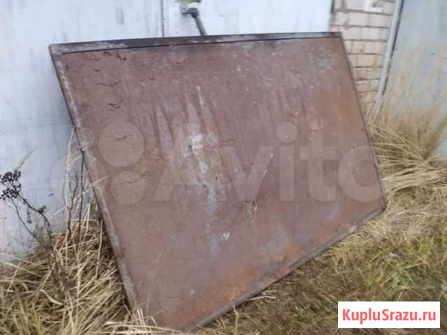 Ворота металлические с калиткой и столбами Шуя - изображение 1