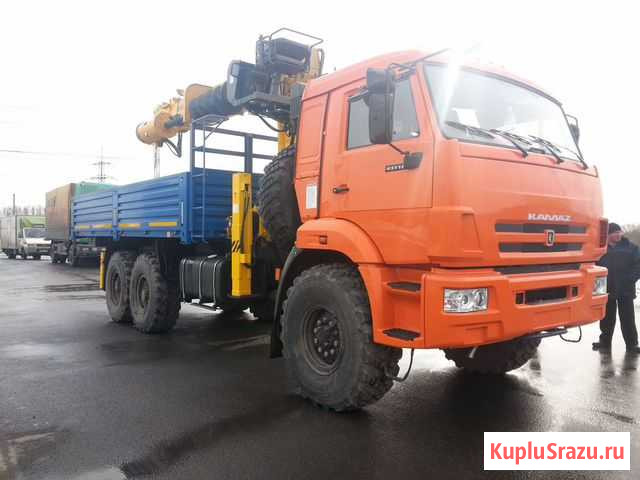 Кму с буром камаз 43118 + soosan SCS866L Гатчина - изображение 1