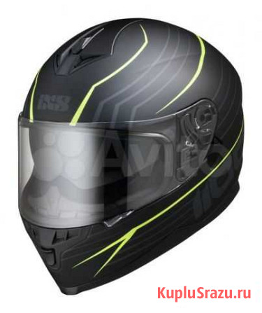 Шлем IXS HX 1100 2.1 Черно-зеленый разм. М Тверь - изображение 1