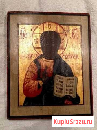 Икона Господь Вседержител, золото, Невьянск 18 век Москва - изображение 1