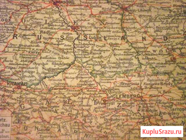 Галичина / Галиция. Старинная карта Севастополь - изображение 1