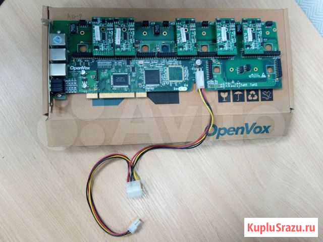 OpenVox A1200P - аналоговая на 12 портов, PCI, бу Балашиха - изображение 1
