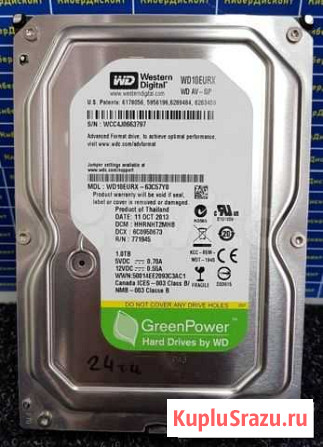 Жёсткий диск 3.5 WD 1TB WD10earx Владимир - изображение 1