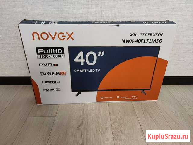 Тв Novex 40 (102cm) SmartTv. FullHd Шуя - изображение 1