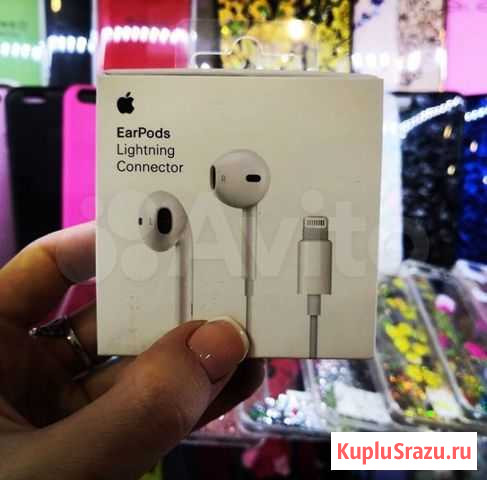 Наушники оригинальные EarPods Lightning Томск - изображение 1