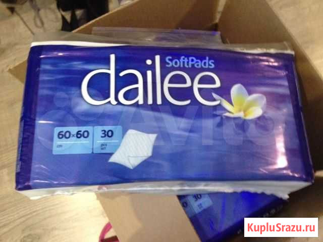 Пеленки впитывающие Dailee Soft Pads 60х60, 30 шт Липецк - изображение 1