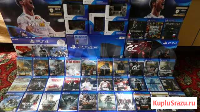 Новые Sony PS4 Slim,Pro,6.72 Игры,джой-ки,гарантия Нижний Новгород - изображение 1