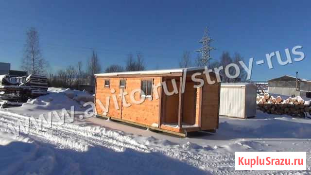 Готовая баня 2.3х6.8м. с крыльцом и туалетом Видео Назия - изображение 1