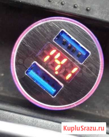Зарядник для телефона в Авто 2 USB и экран Томск - изображение 1