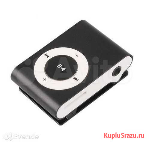 MP3 плеер Работает от MicroSD (+Наушники +Кабель) Челябинск - изображение 1