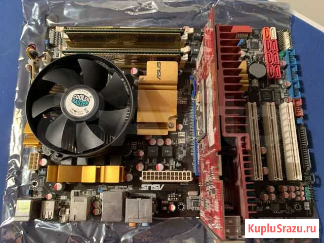 Материнская плата asus P5Q / E2160 / 2GB / 7600GS Волгоград - изображение 1
