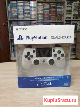 Оригинальный геймпад для Sony ps4 White. Новый Кемерово - изображение 1