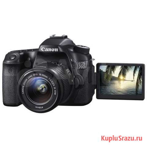 Фотоаппарат зеркальный Canon EOS 70D Kit 18-55 IS Оренбург - изображение 1