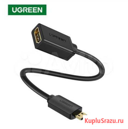 Переходник-адаптер micro hdmi папа - hdmi мама Ижевск - изображение 1