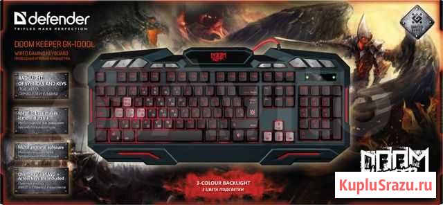 Клавиатура Defender Doom Keeper GK-100DL.(Новая) Калининград - изображение 1