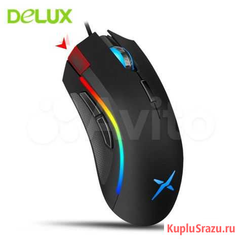 Игровая мышь delux m625 pmw 3360 Будённовск - изображение 1