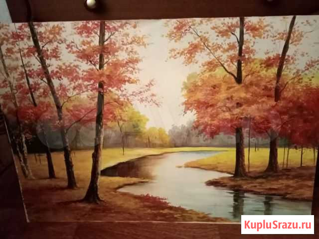 Картина акрилом пейзаж осень/торг Чита - изображение 1