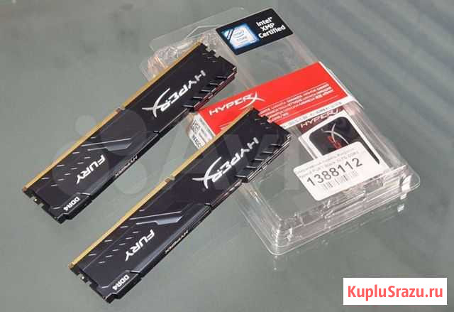 Hyperx fury ddr4 2x16Gb 3200Mhz Kit Пермь - изображение 1