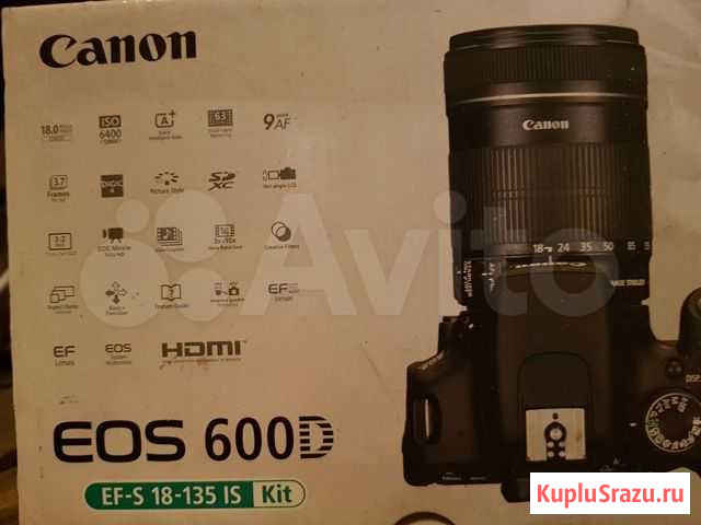 Фотоаппарат canon 600D 18-135 kit Черногорск - изображение 1