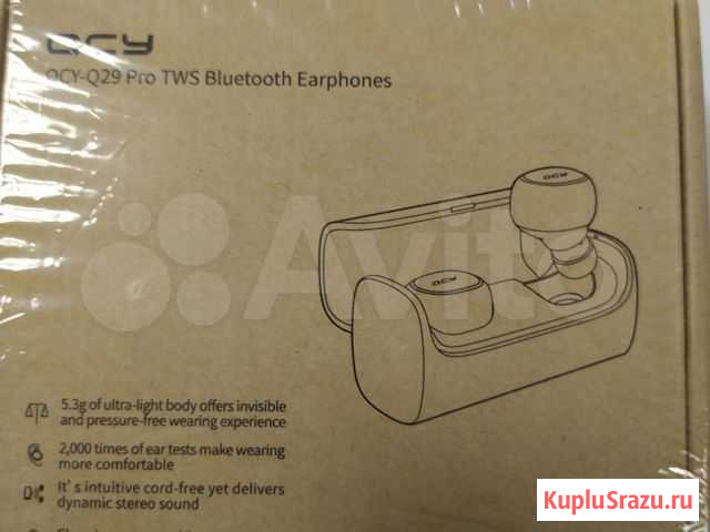 Новые Беспроводные наушники QCY Q29 PRO Омск - изображение 1