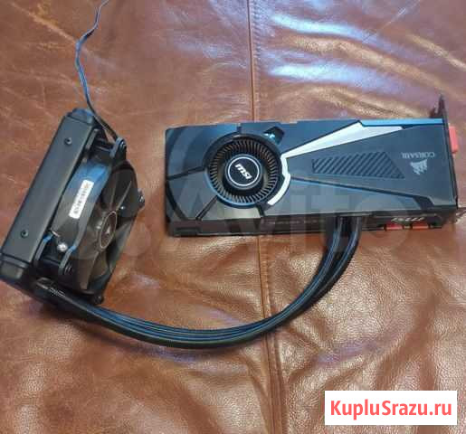 Видеокарта MSI GTX 1080 8GB с водяным охлаждением Иркутск - изображение 1