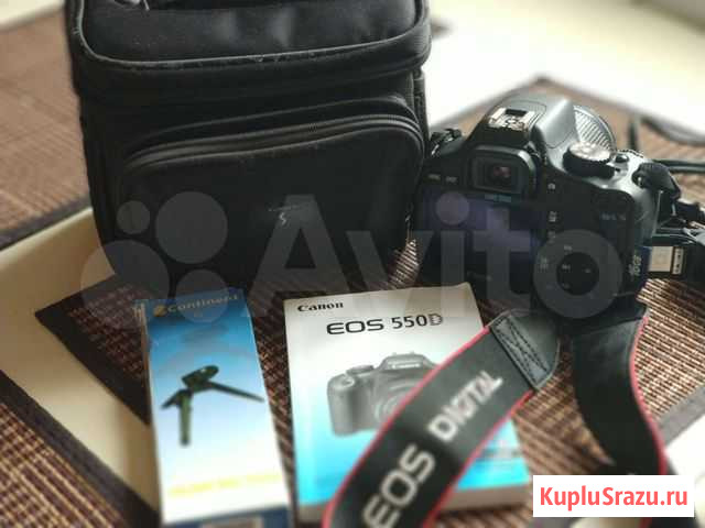 Зеркальный фотоаппарат Canon EOS550D Одинцово - изображение 1