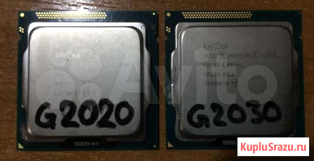 Процессоры 1155 Pentium G2020, G2030 Астрахань - изображение 1